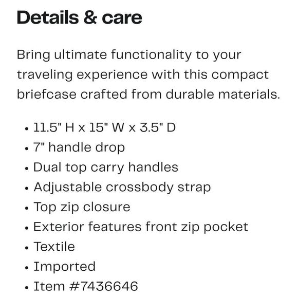 Tumi Wagner Compact Briefcase - Picture 7 of 12